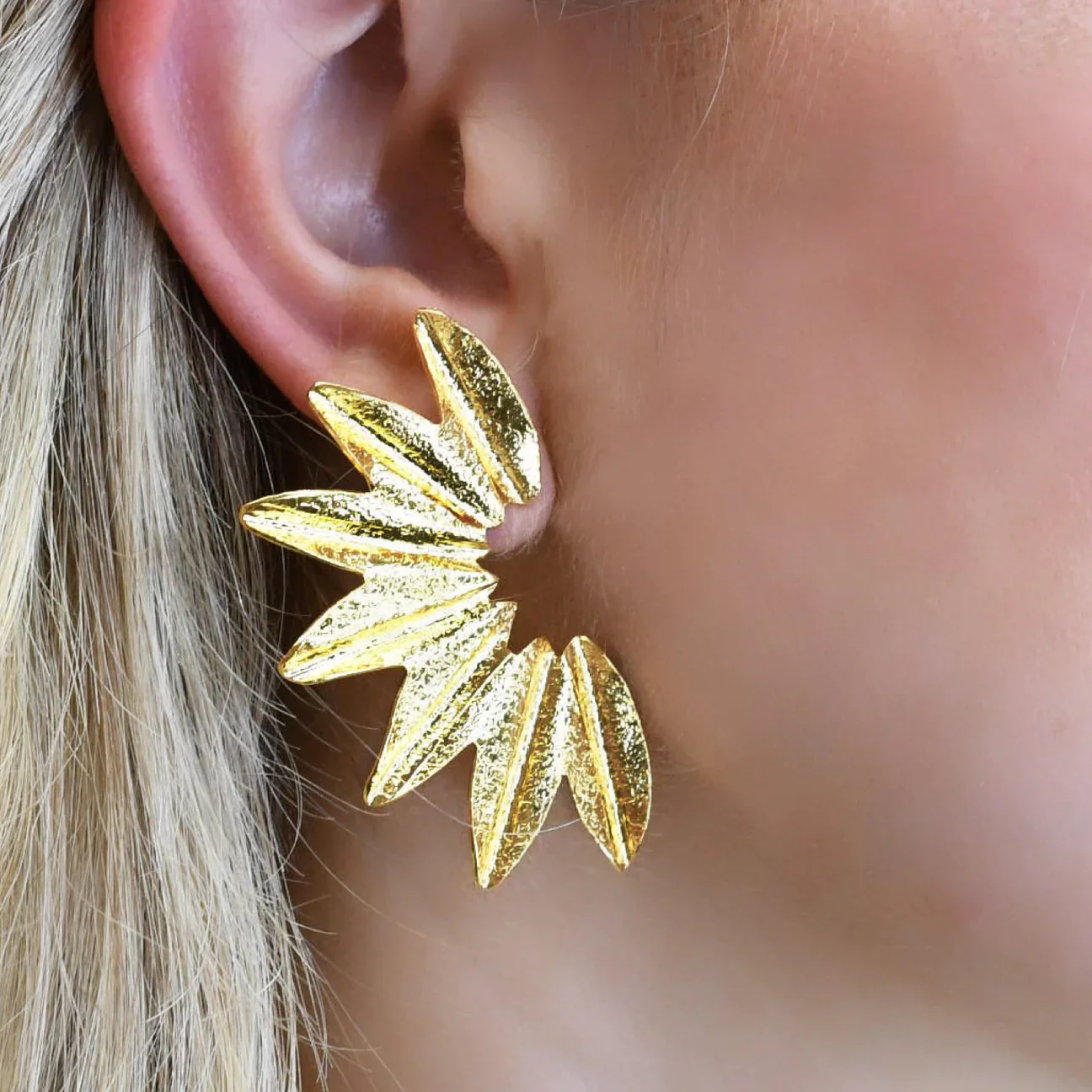 Abientot Gold Earrings - Image 2