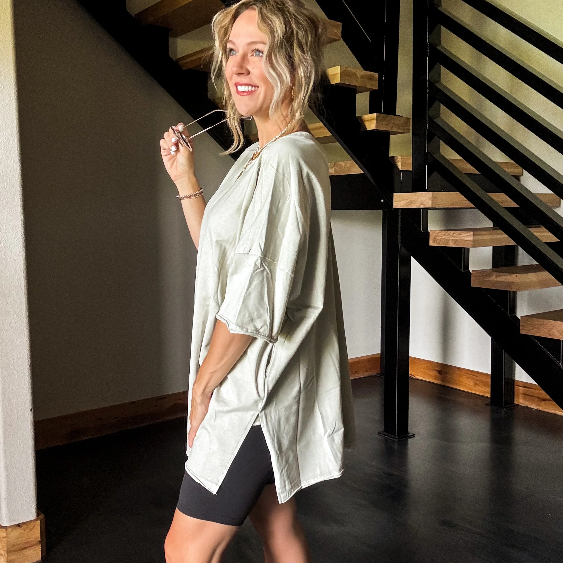 Oversized Bailey Basic Tunic - Image 2