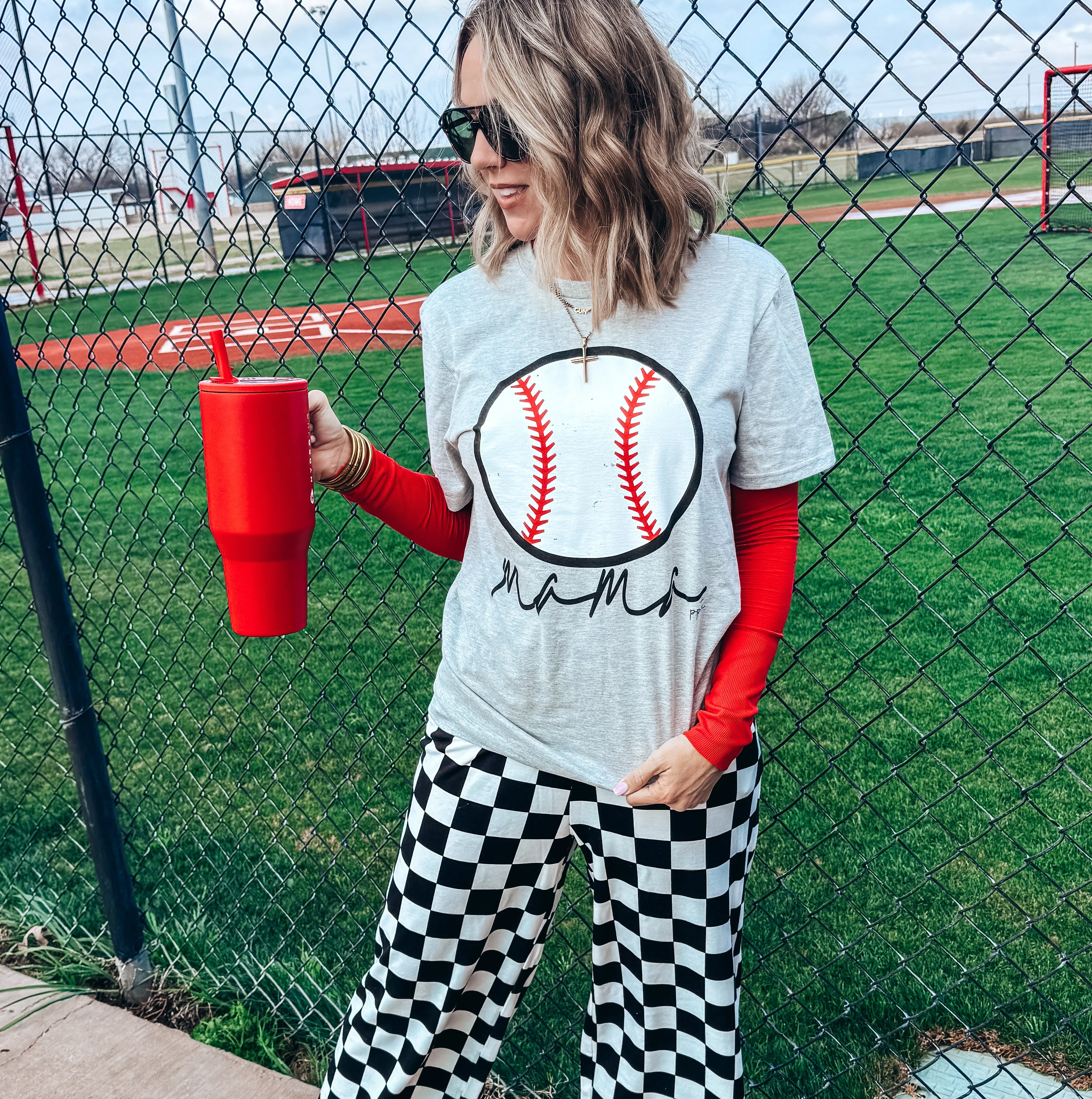 Baseball Mama Tee - Image 2