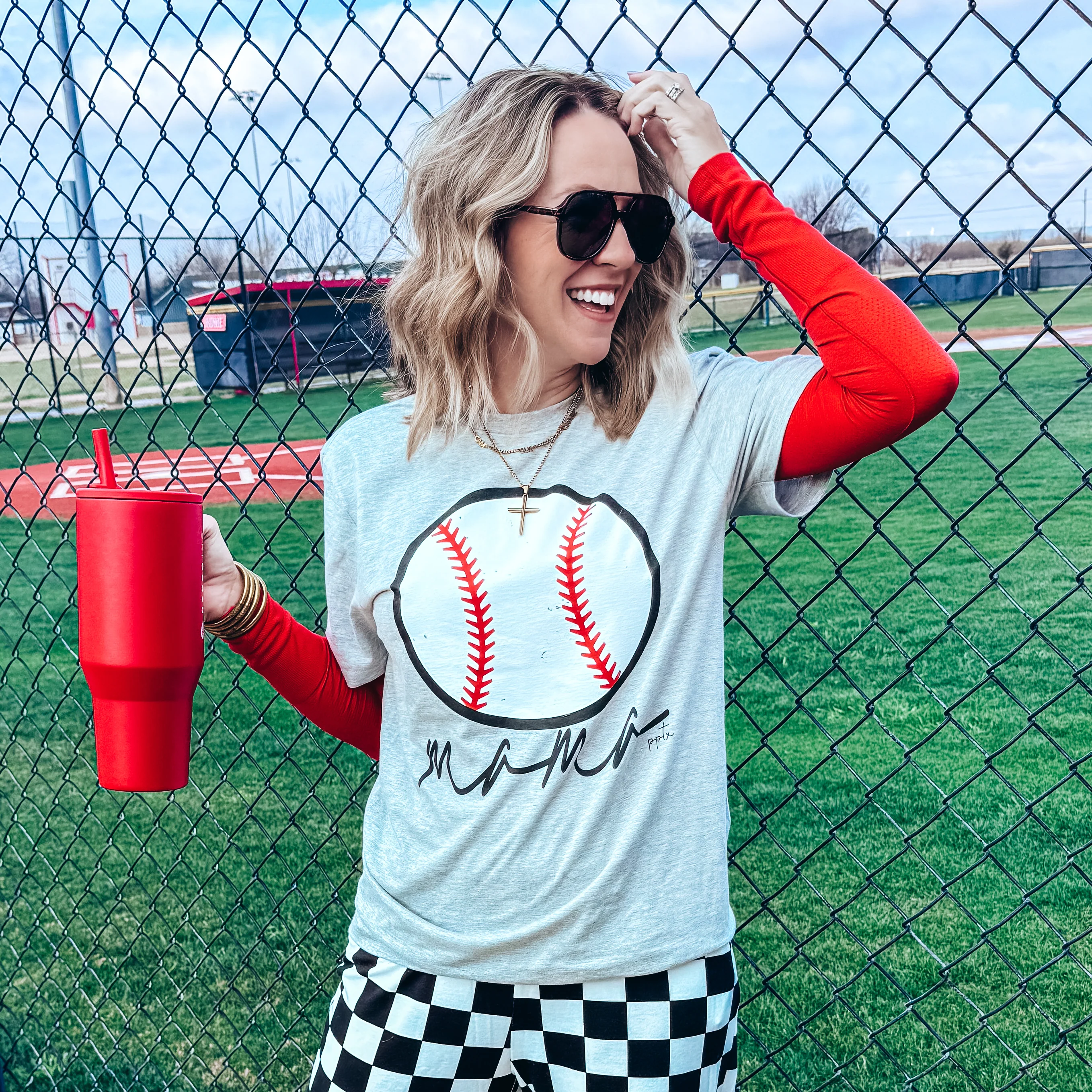 Baseball Mama Tee - Image 3