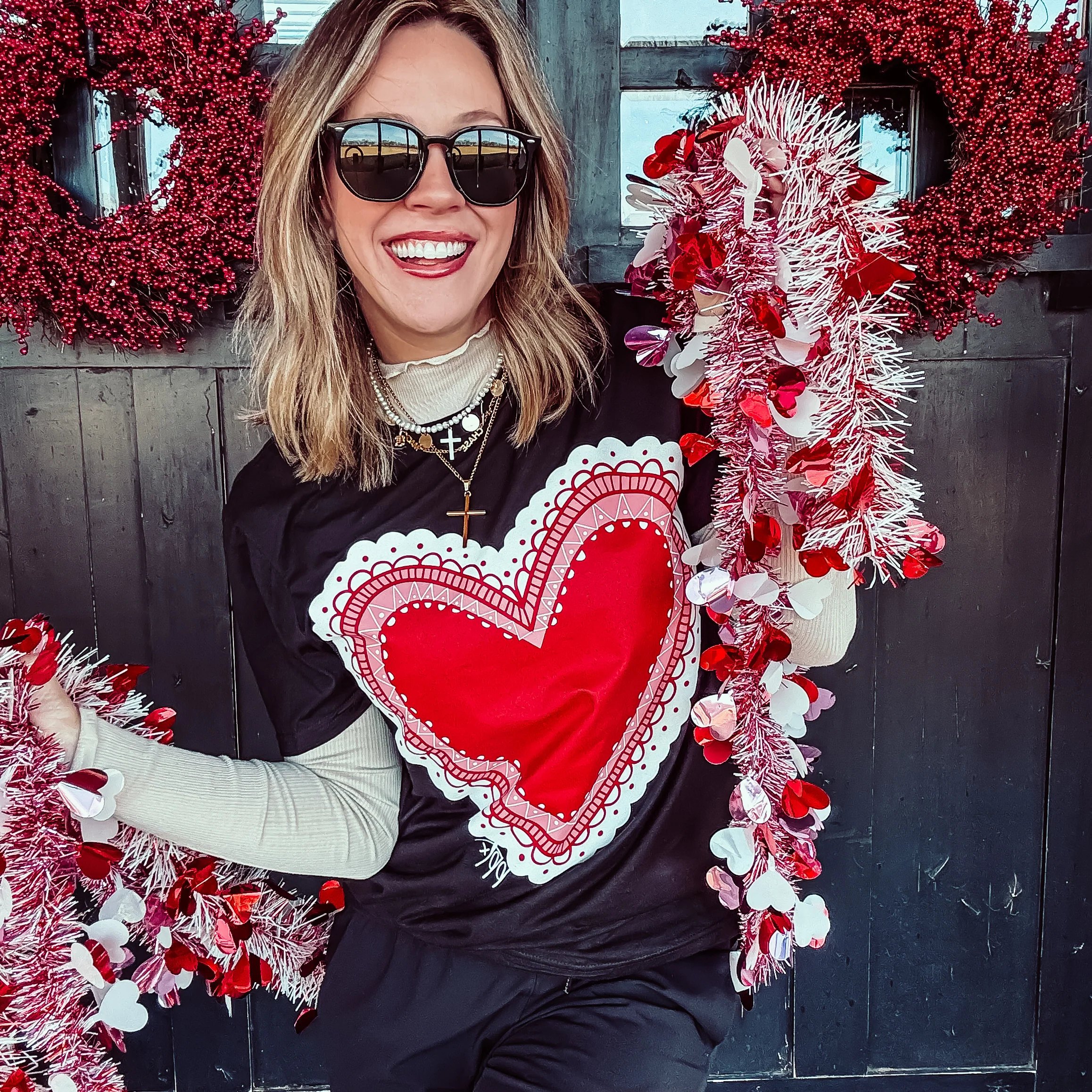 Big Lace Heart Tee - Image 2