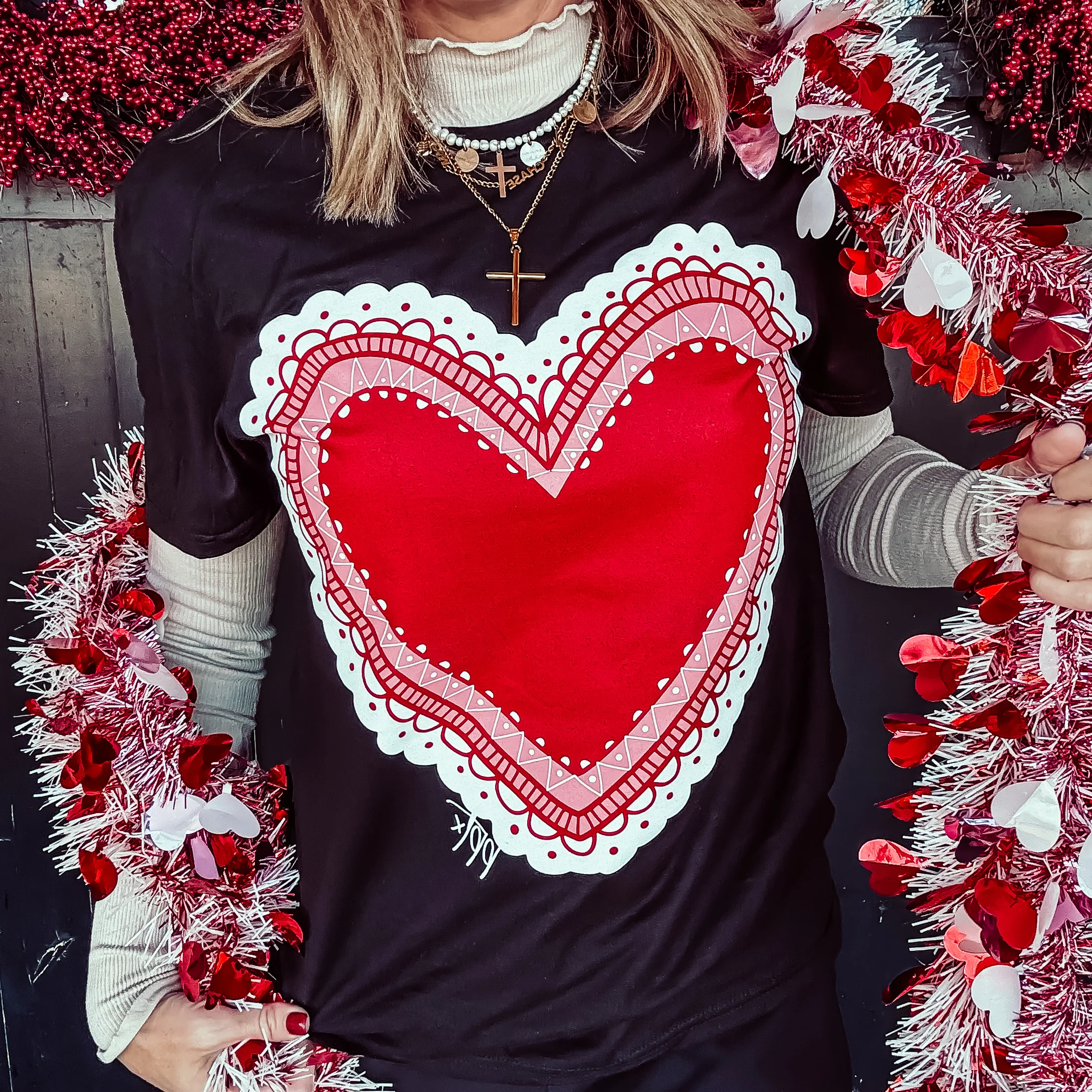 Big Lace Heart Tee - Image 3