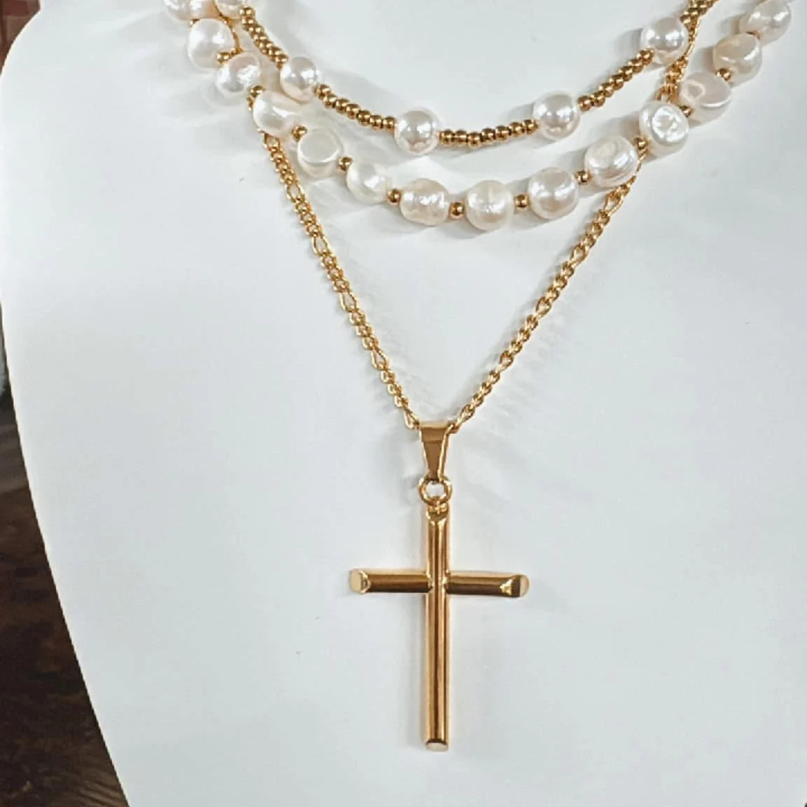 Gold Cross Necklace