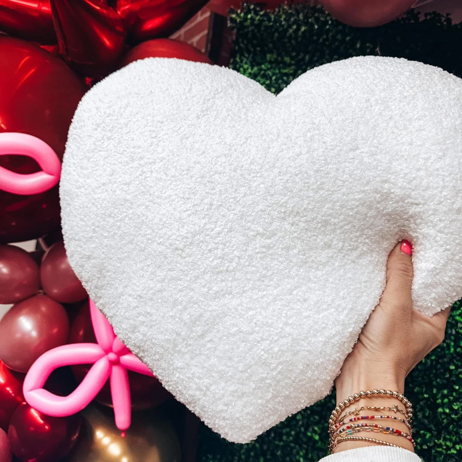 Heart Sherpa Pillow - Image 2