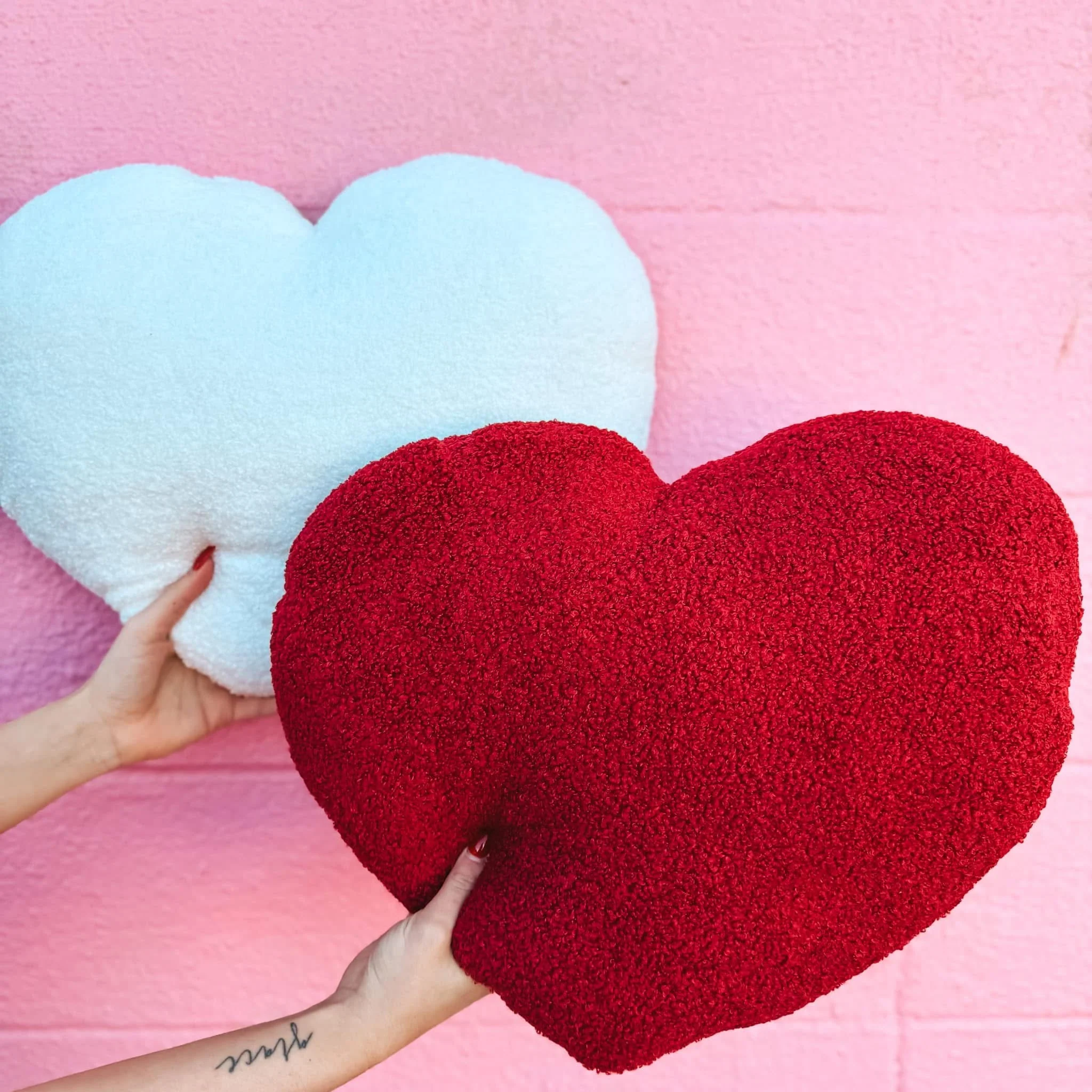 Heart Sherpa Pillow - Image 3