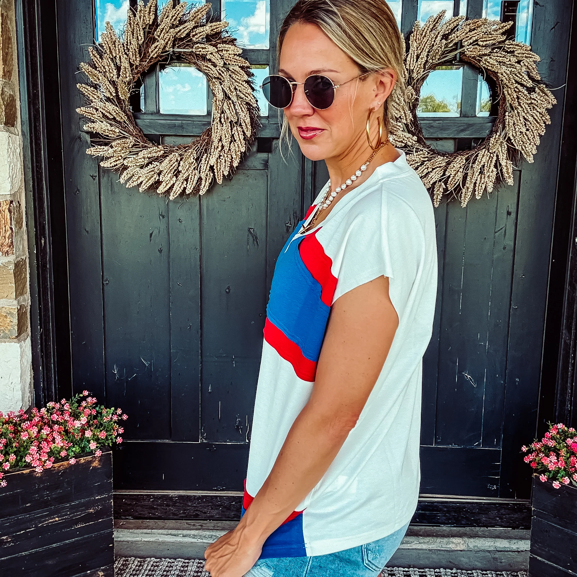 Made in America Vneck Top - Image 2