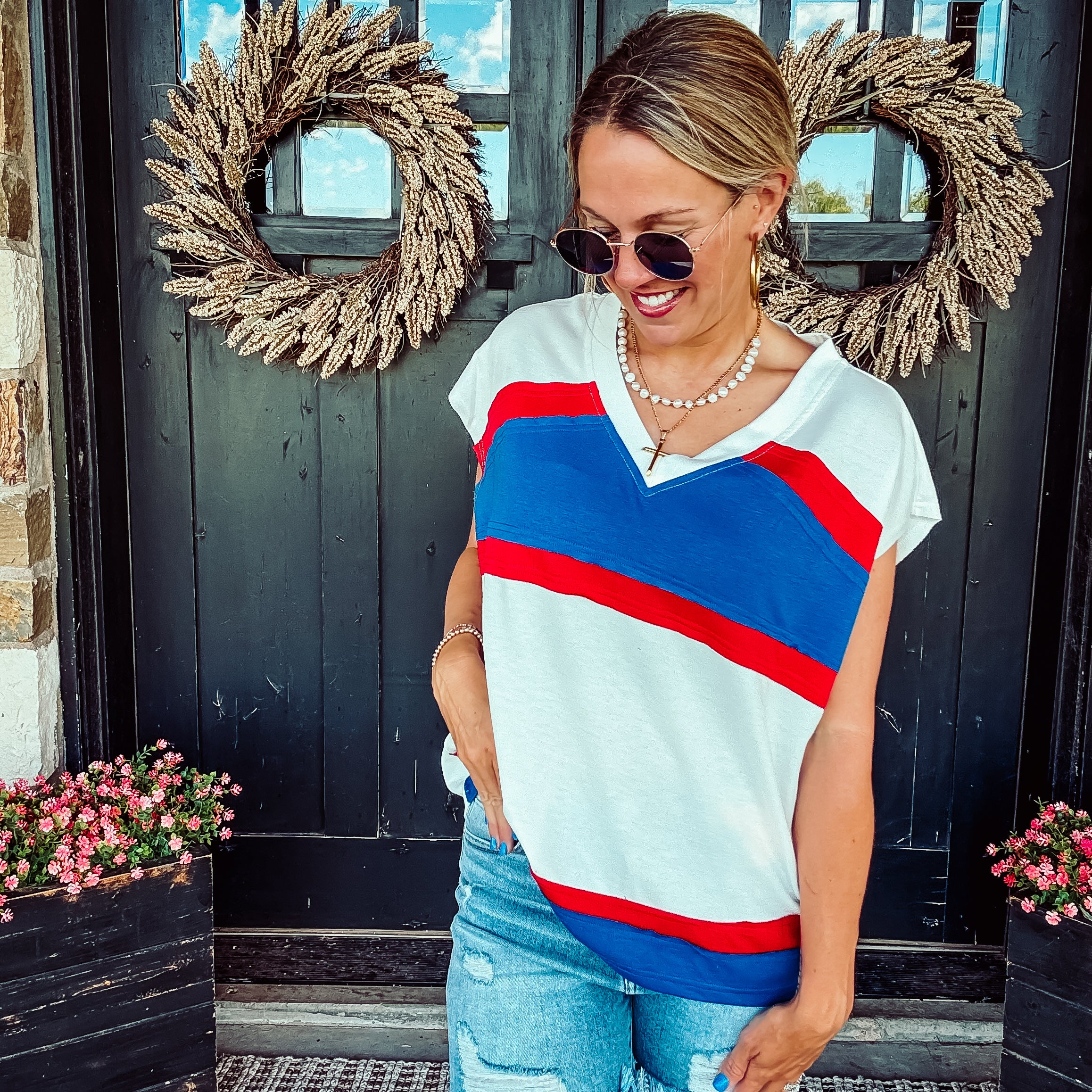 Made in America Vneck Top - Image 3