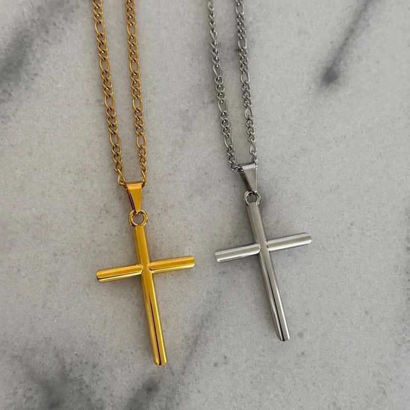 Gold Cross Necklace - Image 4
